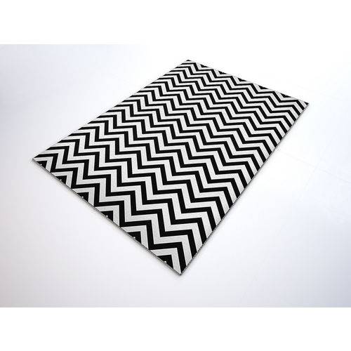 Assistência Técnica, SAC e Garantia do produto Tapete Saturs Moderno Chevron Preto 60 X 200 Cm