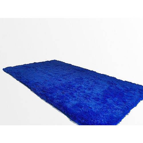 Assistência Técnica, SAC e Garantia do produto Tapete Saturs Shaggy Pelo Alto Azul - 120 X 200 Cm Tapete para Sala e Quarto