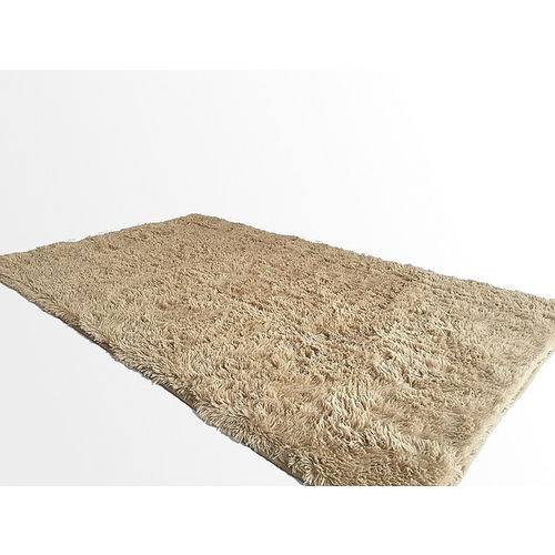 Assistência Técnica, SAC e Garantia do produto Tapete Saturs Shaggy Pelo Alto Bege 120 X 200 Cm Tapete para Sala e Quarto