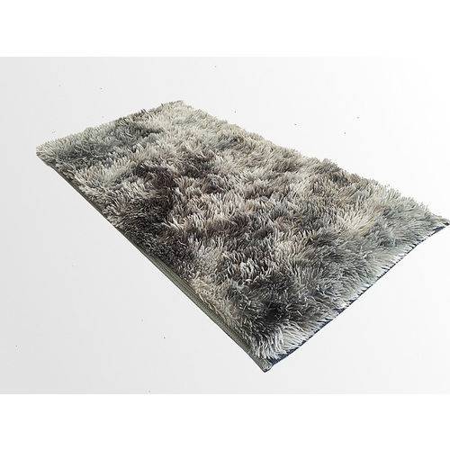 Assistência Técnica, SAC e Garantia do produto Tapete Saturs Shaggy Pelo Alto Mesclado Cinza - 50 X 100 Cm Tapete para Sala e Quarto