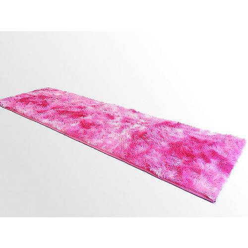 Assistência Técnica, SAC e Garantia do produto Tapete Saturs Shaggy Pelo Alto Mesclado Rosa - 60 X 180 Cm Tapete para Sala e Quarto