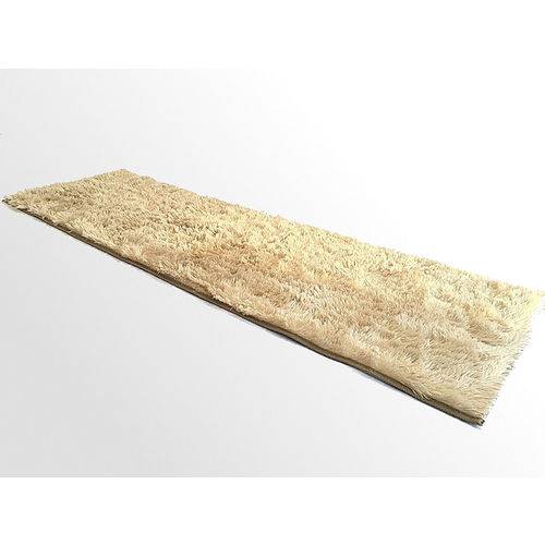 Assistência Técnica, SAC e Garantia do produto Tapete Saturs Shaggy Pelo Alto Pérola Nude - 60 X 180 Cm Tapete para Sala e Quarto