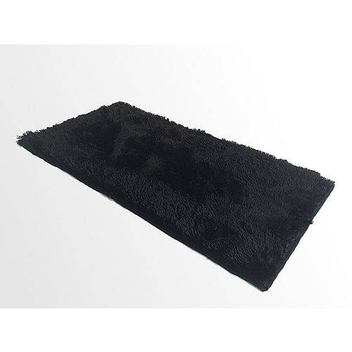 Assistência Técnica, SAC e Garantia do produto Tapete Saturs Shaggy Pelo Alto Preto - 50 X 100 Cm Tapete para Sala e Quarto