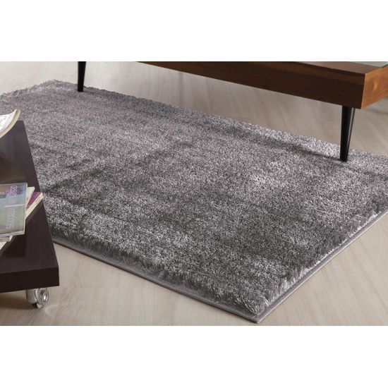 Assistência Técnica, SAC e Garantia do produto Tapete Shaggy Liso 200x250 Cm Prata