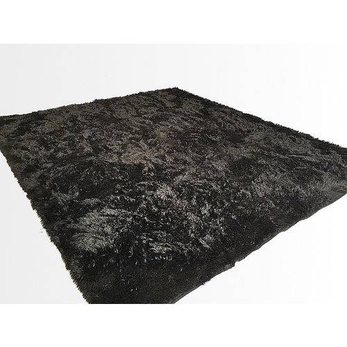 Assistência Técnica, SAC e Garantia do produto Tapete Shaggy Pelo Alto - 200 X 240 Cm Preto Tapetes Saturs