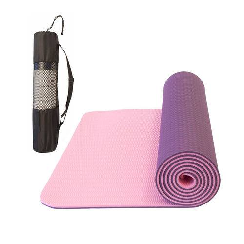 Assistência Técnica, SAC e Garantia do produto Tapete Yoga Tpe Mat Pilates Ginástica 173x61x0,6cm com Bolsa