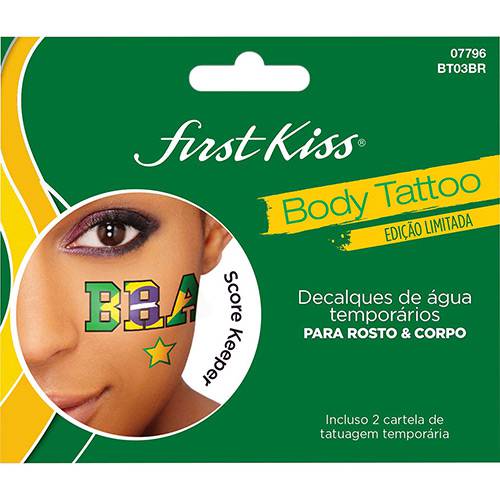 Assistência Técnica, SAC e Garantia do produto Tatuagem para Rosto e Corpo Temporária First Kiss Score Keeper