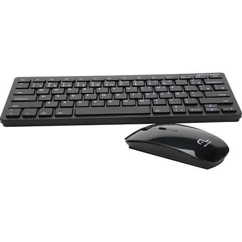 Assistência Técnica, SAC e Garantia do produto Teclado e Mouse Multilaser Sem Fio 2.4 Ghz Multimídia Mini Slim USB