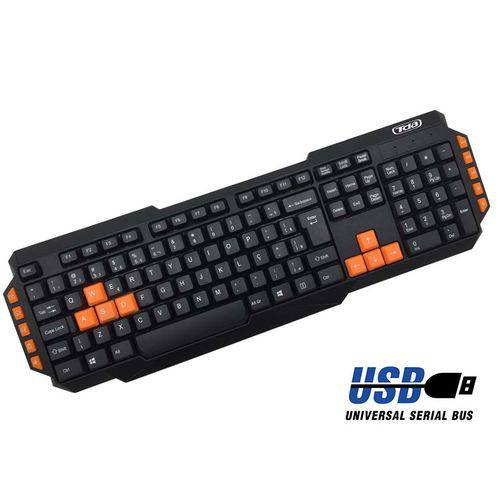 Assistência Técnica, SAC e Garantia do produto Teclado Gamer Multimídia Teclas Laranjas USB - Tda