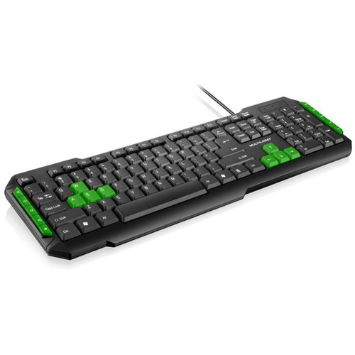 Assistência Técnica, SAC e Garantia do produto Teclado Multimídia Gamer TC201 Multilaser Preto/Verde