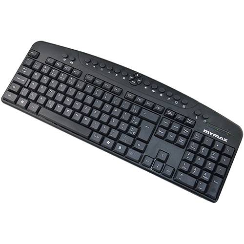 Assistência Técnica, SAC e Garantia do produto Teclado Multimídia Mymax New Curve USB ABNT II - Preto