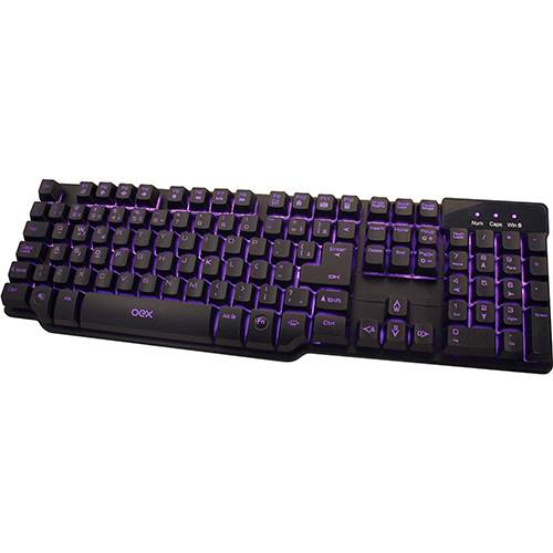 Assistência Técnica, SAC e Garantia do produto Teclado Preto Gamer OEX Forcex Semimecânico com Led TC-201