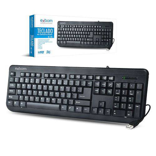 Assistência Técnica, SAC e Garantia do produto Teclado USB Básico ABNT Ii - Exbom - Bk-130