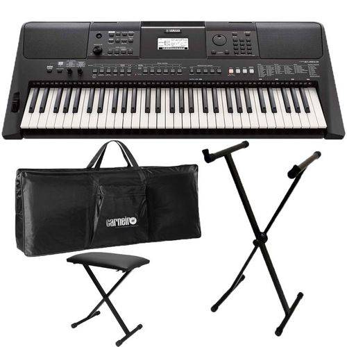 Assistência Técnica, SAC e Garantia do produto Teclado Yamaha Psre463 + Fonte + Capa + Estante + Banco E463