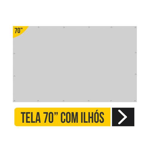 Assistência Técnica, SAC e Garantia do produto Tela Telão Lona Projeção 70 Polegadas Ilhós