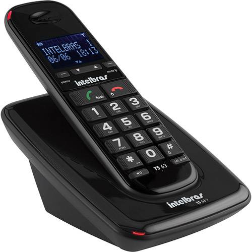 Assistência Técnica, SAC e Garantia do produto Telefone Sem Fio Intelbras Dect 6.0 TS63V Preto