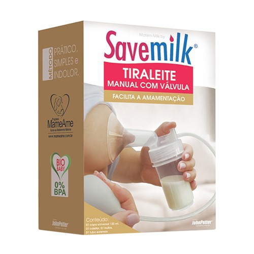 Assistência Técnica, SAC e Garantia do produto Tira Leite Manual Savemilk com Válvula + Grátis Porta Tira Leite