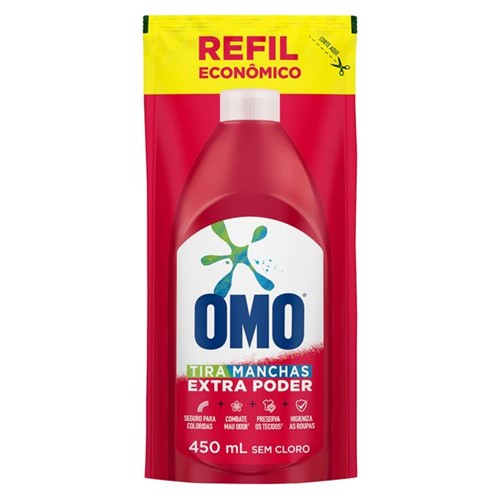 Assistência Técnica, SAC e Garantia do produto Tira Mancha Omo 450ml Refil Roupas Coloridas