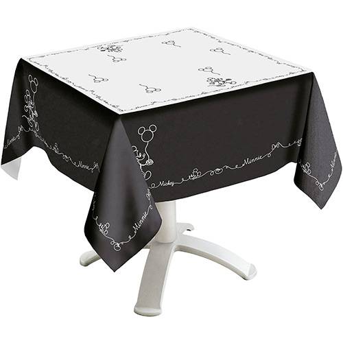 Assistência Técnica, SAC e Garantia do produto Toalha de Mesa Quadrada (140x140cm) Mickey e Minnie - Lepper