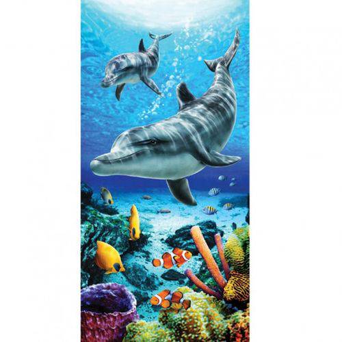 Assistência Técnica, SAC e Garantia do produto Toalha de Praia Gigante Dohler Golfinhos Dolphins Life Blue