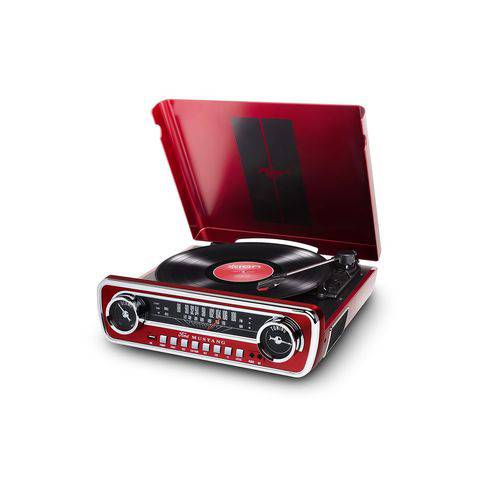 Assistência Técnica, SAC e Garantia do produto Toca Discos ION MUSTANGLP 4 em 1 Retro Music Center Ford Mustang - Vermelho