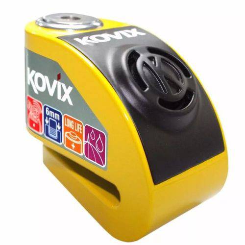 Assistência Técnica, SAC e Garantia do produto Trava de Disco de Freio Moto com Alarme Kovix - Amarela