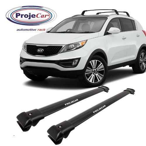 Assistência Técnica, SAC e Garantia do produto Travessa de Rack Kia Sportage 2013 em Diante Sem Teto Preta KI-412 - Projecar