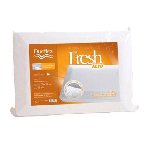 Assistência Técnica, SAC e Garantia do produto Travesseiro Duoflex Fresh Alto- En3100 (Espuma) Travesseiro - 50x70