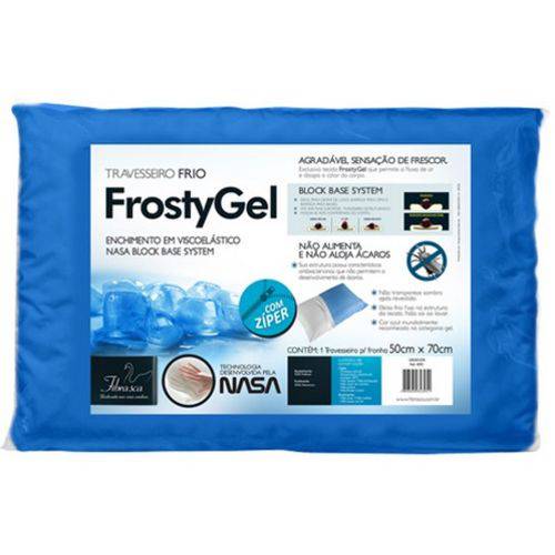 Assistência Técnica, SAC e Garantia do produto Travesseiro Frosty Gel Fibra - Plumax Capa Euro (50x70cm) - Fibrasca - Cód: Fi4345