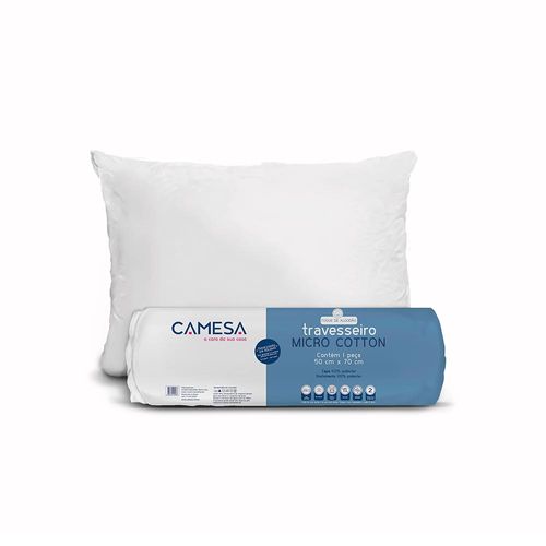 Assistência Técnica, SAC e Garantia do produto Travesseiro Lavável Camesa Rolinho 50x70cm Branco