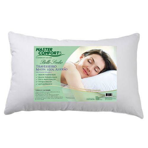 Assistência Técnica, SAC e Garantia do produto Travesseiro Malha 100% Algodão Bello Sonho - Master Comfort - Branco