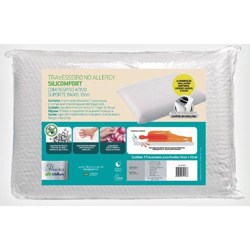 Assistência Técnica, SAC e Garantia do produto Travesseiro no Allergy Silicomfort Alto (50x70x15cm) - Fibrasca - Cód: Wc2047