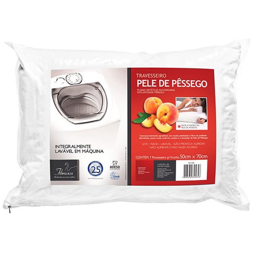 Assistência Técnica, SAC e Garantia do produto Travesseiro Pele de Pêssego 50x70 - Fibrasca