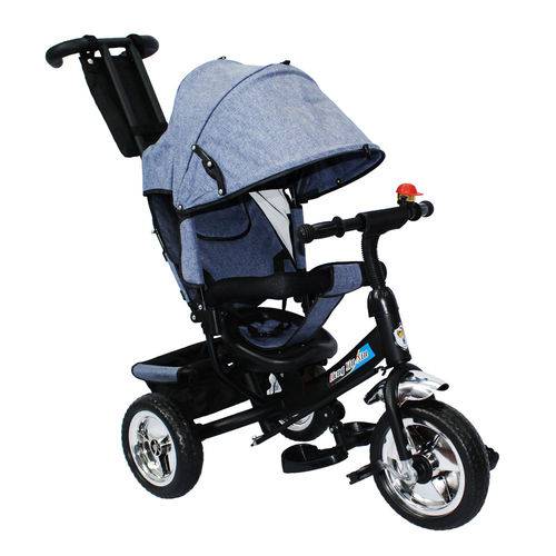 Assistência Técnica, SAC e Garantia do produto Triciclo Ferro Infantil Pedal Carrinho Passeio Bebe Capota Cinza - Mc4833cz