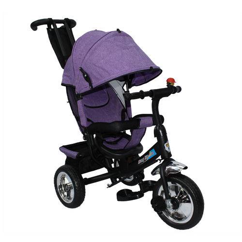 Assistência Técnica, SAC e Garantia do produto Triciclo Ferro Infantil Pedal Carrinho Passeio Bebe Capota Roxo - Mc4833rx