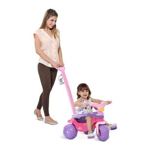 Assistência Técnica, SAC e Garantia do produto Triciclo Motoban Passeio Premium Rosa e Roxo - Brinquedos Bandeirante
