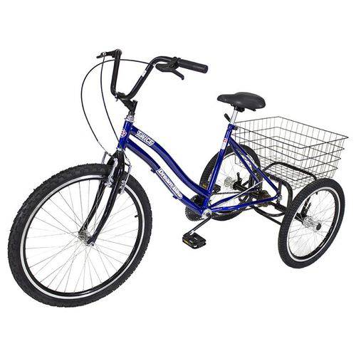 Assistência Técnica, SAC e Garantia do produto Triciclo Pedal Twice AZUL Aro 26 - Dream Bike