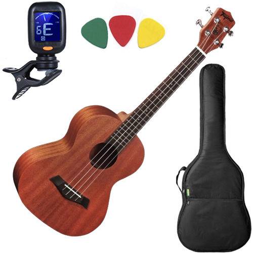 Assistência Técnica, SAC e Garantia do produto Ukulele Tenor Tagima 27k Capa Cordas Aquila C/ Afinador