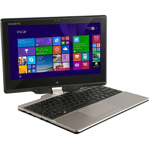 Assistência Técnica, SAC e Garantia do produto Ultrabook Gigabyte U21MD Game (3 em 1) Intel Core I5 4GB 500GB 11.6" (touch) + Docking Station Windows 8.1 - Prata