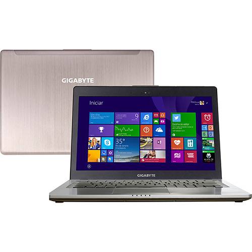 Assistência Técnica, SAC e Garantia do produto Ultrabook Gigabyte U24F I5 Game Intel Core I5 8GB 128GB SSD + 750GB 14" GT750 2GB (Dedicada) Windows 8.1 - Champagne