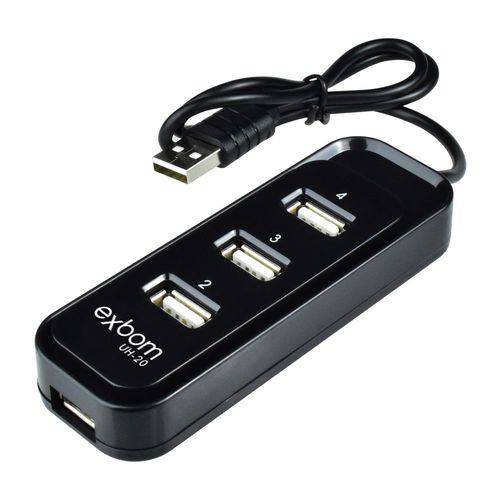 Assistência Técnica, SAC e Garantia do produto USB 2.0 Hub 4 Portas - Exbom - Uh-20