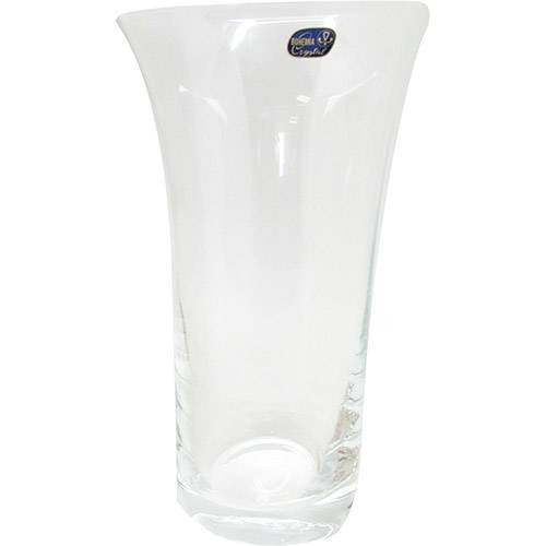 Assistência Técnica, SAC e Garantia do produto Vaso Decorativo Abaulado Bohemia Transparente 26x15,5x15,5cm