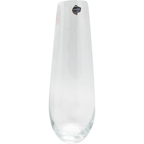 Assistência Técnica, SAC e Garantia do produto Vaso Decorativo Bojudo Bohemia Transparente 34,5x12,5x12,5cm
