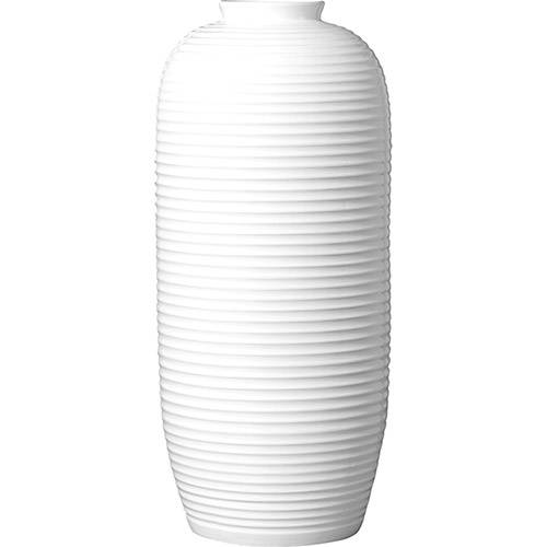 Assistência Técnica, SAC e Garantia do produto Vaso Decorativo Frisado Grande 1783 Ana Maria Branco Alto Brilho - (54x23x23cm)