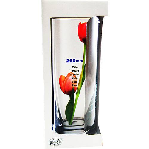 Assistência Técnica, SAC e Garantia do produto Vaso Decorativo Reto Bohemia Transparente 26,5x10,7x10,7cm