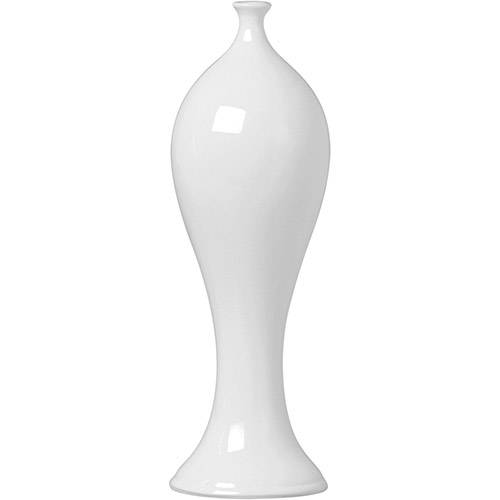 Assistência Técnica, SAC e Garantia do produto Vaso Decorativo Rivieira Slin Pequeno 1912 Ana Maria Branco - (32x10x10cm)