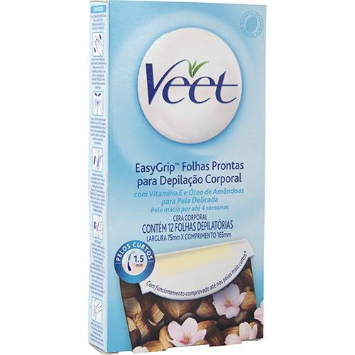 Assistência Técnica, SAC e Garantia do produto Veet Cera Corporal Pele Delicada 12 Folhas