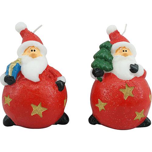 Assistência Técnica, SAC e Garantia do produto Velas Natal Christmas Traditions 12cm 2 Peças - Coloridas