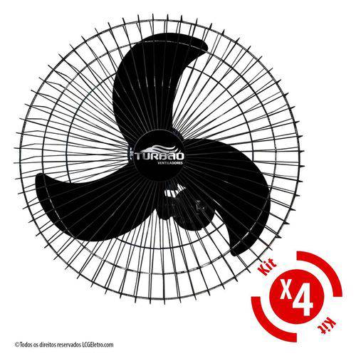 Assistência Técnica, SAC e Garantia do produto Ventilador de Parede Oscilante 60cm Preto Turbão 200W Bivolt - Kit 4 Unidades