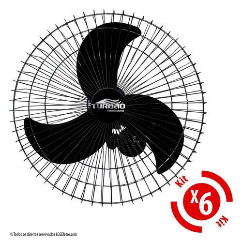 Assistência Técnica, SAC e Garantia do produto Ventilador de Parede Oscilante 60cm Preto Turbão 200w Kit 6 Unidades